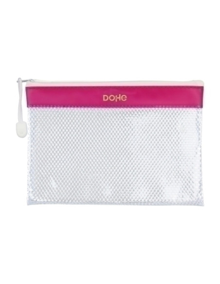 DOSIER SOBRE DOHE CREMALLERA A5 PVC BLANCOROSA