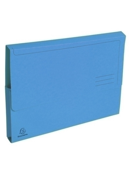 SUBCARPETA EXACOMPTA FOREVER BOLSA FUELLE 32mm 290g A4 AZUL PAQUETE de 10