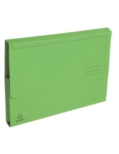 SUBCARPETA EXACOMPTA FOREVER BOLSA FUELLE 32mm 290g A4 VERDE PAQUETE de 10