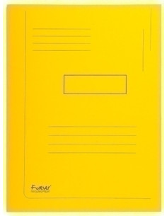 SUBCARPETA EXACOMPTA FOREVER 2 SOLAPA 290g A4 AMARILLO CLARO PAQUETE de 50