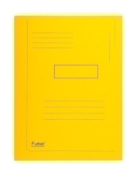 SUBCARPETA EXACOMPTA FOREVER 2 SOLAPA 290g A4 AMARILLO CLARO PAQUETE de 50