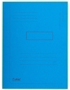 SUBCARPETA EXACOMPTA FOREVER 2 SOLAPA 290g A4 AZUL CLARO PAQUETE de 50