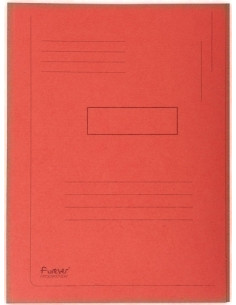 SUBCARPETA EXACOMPTA FOREVER 2 SOLAPA 290g A4 ROJO CLARO PAQUETE de 50