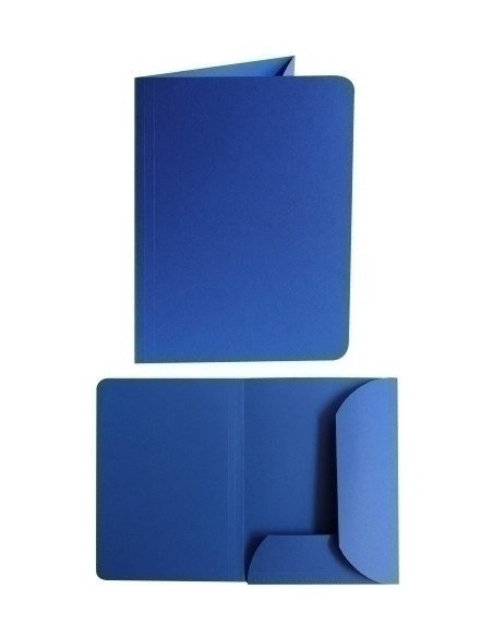 SUBCARPETA GIO 2 SOLAPAS 320g A4 AZUL PAQUETE de 25 32811