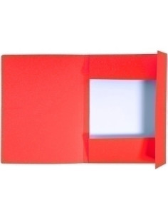 SUBCARPETA EXACOMPTA FOREVER 3 SOLAPA 280g A4 ROJO CLARO PAQUETE de 50