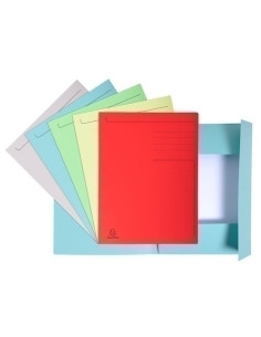 SUBCARPETA EXACOMPTA FOREVER 3 SOLAPA 280g A4 SURTIDO PAQUETE de 10