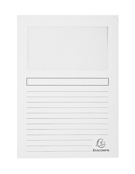 SUBCARPETA EXACOMPTA FOREVER VENTANA 120g A4 BLANCO PAQUETE de 25