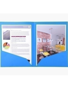 SUBCARPETA EXACOMPTA ROCK´S DOBLE 210g A4 AZUL PAQUETE de 25