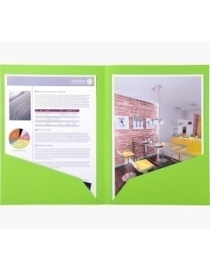 SUBCARPETA EXACOMPTA ROCK´S DOBLE 210g A4 VERDE PAQUETE de 25