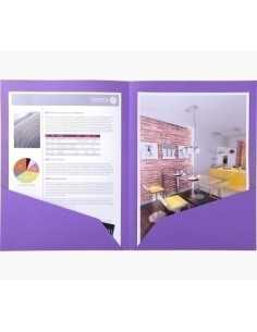 SUBCARPETA EXACOMPTA ROCK´S DOBLE 210g A4 VIOLIN PAQUETE de 25