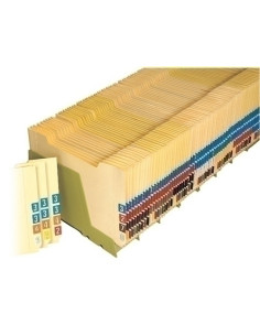 SUBCARPETA GIO CODIFICACION BOLSA FUELLE 20mm 250g A4 CREMA PAQUETE de 50 37020