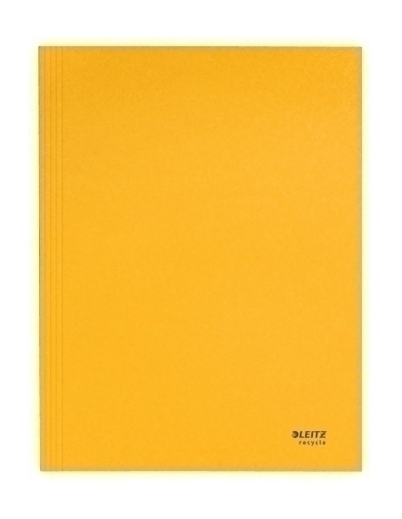 SUBCARPETA LEITZ RECYCLE 3 SOLAPAS A4 AMARILLO