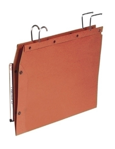 CARPETA COLGANTE ELBA cartTUB D con GANCHOS visor LATERAL  V  KRAFT NARANJA 240g 250x350mm PAQUETE de 25 50700SP0020