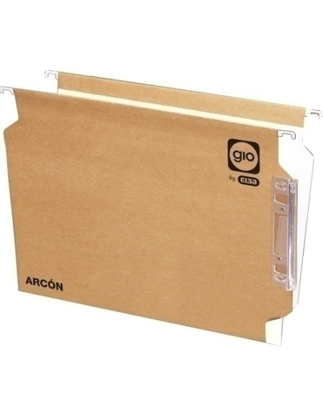 CARPETA COLGANTE GIO cartARCON visor LATERAL  V  BICOLOR 240g A4 PAQUETE de 25 5010050300A10020