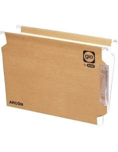 CARPETA COLGANTE GIO cartARCON visor LATERAL  V  BICOLOR 240g F PAQUETE de 25 50200A20020