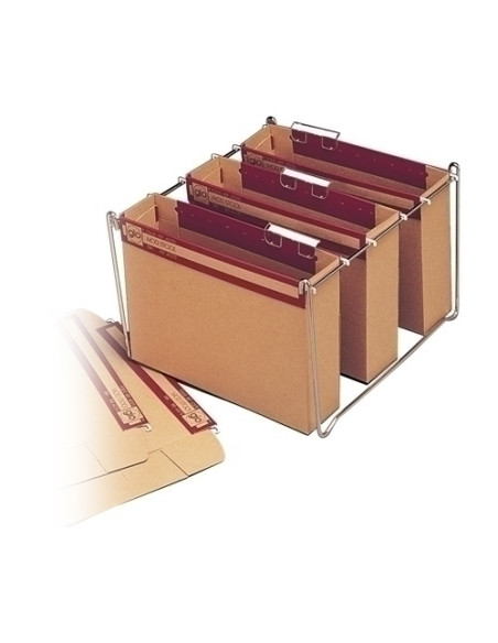 CARPETA COLGANTE GIO cartCRISTAL visor SUPERIOR  STOCK  385g F 75mm PAQUETE de 10 42270
