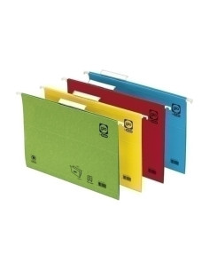 CARPETA COLGANTE GIO cartCRISTAL visor SUPERIOR  V  color 230g F AZUL PAQUETE de 25 42201K20040