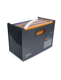 BASTIDOR CARPETAS COLGANTES RAPESCO ANTIBACTERIANO SUPAFILE A4 13 POCKET MULTICOLRES 1300 hojas NEGRO