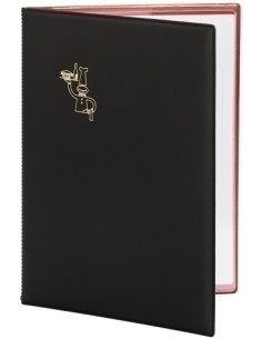 CARPETA PORTAMENUS PARDO PVC F NEGRO