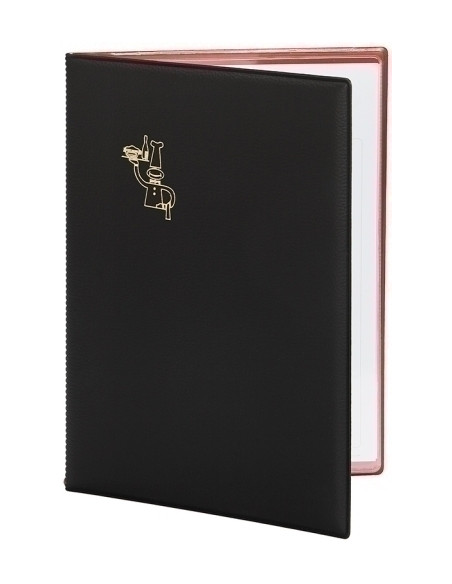 CARPETA PORTAMENUS PARDO PVC F NEGRO