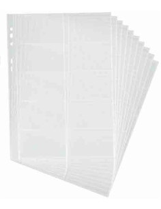 FUNDA para TARJETAS DURABLE VISIFIX 2389 A4 BOLSA de 10 200 tj para tarjeteros 2384 2388 2409 y 2462