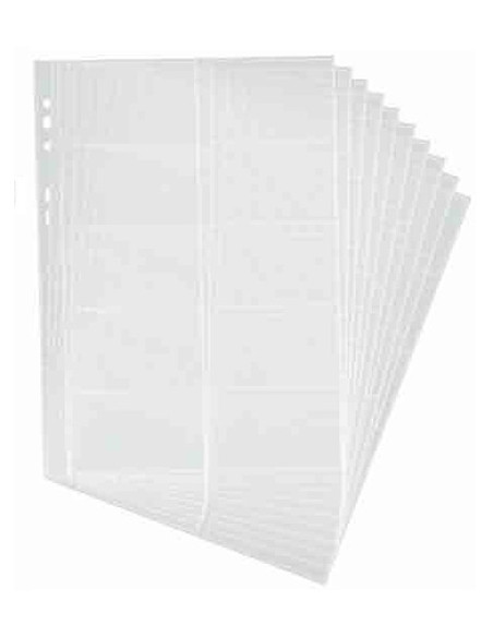 FUNDA para TARJETAS DURABLE VISIFIX 2389 A4 BOLSA de 10 200 tj para tarjeteros 2384 2388 2409 y 2462