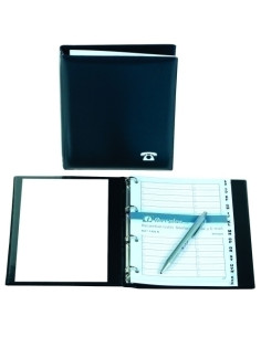 LISTIN TELEFONICO 4 anillas IBERPLAS 4 16mm A-Z 12 pestañas LISO NEGRO