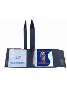 CARPETA de ANILLAS con PINZA MINICLIP SUPERIOR IBERPLAS PVC ESCOLAR F  4 an40mm con TRABILLA y 2 SEPARADORES NEGRO