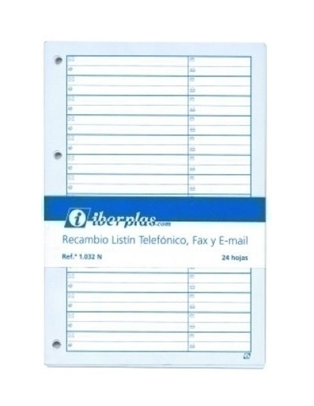 RECAMBIO para LISTIN TELEFONICO IBERPLAS BLOC 24h 4 taladros