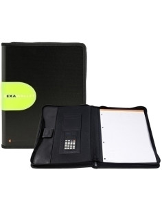 CARPETA de CONGRESOS EXACOMPTA EXAWALLET  PP A4 con CALCULADORA Y CREMALLERA