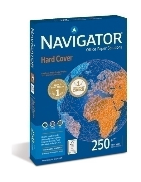 PAPEL A4 NAVIGATOR 250g 125h HARD COVER
