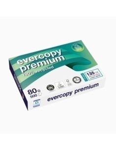 PAPEL RECICLADO A4 CLAIREFONTAINE EVERCOPY PREMIUM 80g 500h