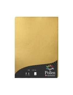 PAPEL CLAIREFONTAINE POLLEN A4 120g 50h DORADO