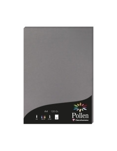 PAPEL CLAIREFONTAINE POLLEN A4 120g 50h GRIS ACERO
