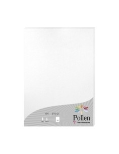PAPEL CLAIREFONTAINE POLLEN A4 210g 25h BLANCO METALIZADO