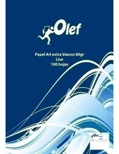 PAPEL A4 OLEF 80g 100h LISO