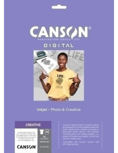 PAPEL INKJET TRANSFER CANSON A4 10h para ALGODON CLARO
