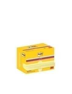 TACO NOTAS POST-IT 622 SUPER STICKY 476x476 AMARILLO CANARIO PACK de 12
