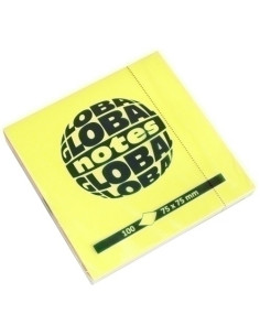 TACO NOTAS 100h 75x75 COLORES BRILLANTES 4x25h