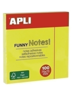 TACO NOTAS APLI 76X76 AMARILLO NEON