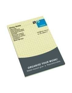 TACO NOTAS INFO NOTES 100h  100x150 AMARILLO CUADRICULADO