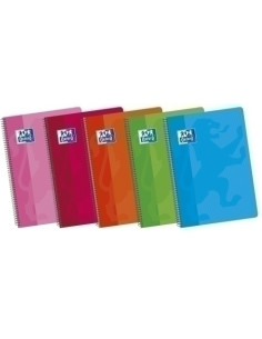 BLOC OXFORD SCHOOL tapa BLANDA F 80h HORIZONTAL 90g SURTIDO 5 col