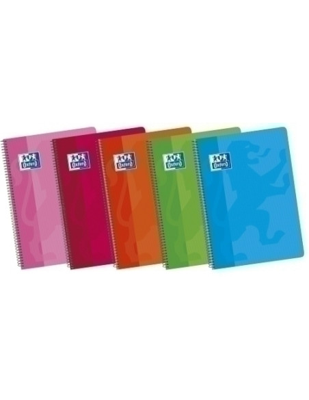 BLOC OXFORD SCHOOL tapa BLANDA F 80h LISO 90g SURTIDO 5 col