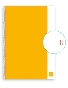 BLOC ESCOLOFI BASIC tapa DURA A4 80h LISO 80g AMARILLO