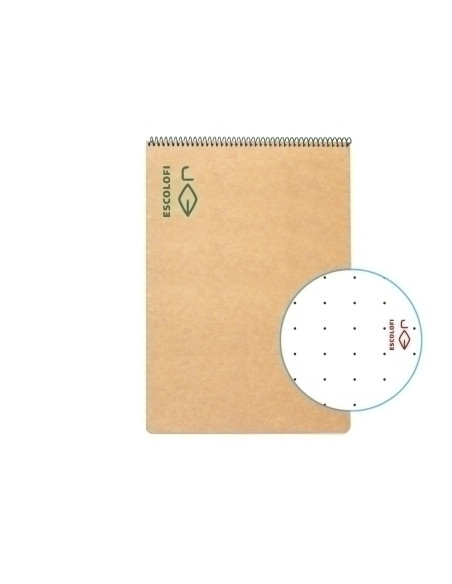 BLOC ESCOLOFI tapa DURA 4 100h APAISADO DOTS 80g ECOLOGICO