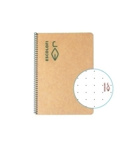 BLOC ESCOLOFI tapa DURA 4 100h DOTS 80g ECOLOGICO