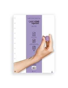 RECAMBIO CARCHIVO INGENIOX A4 50h 100gr EXTRAIBLES 11 TALADROS HORIZONTAL