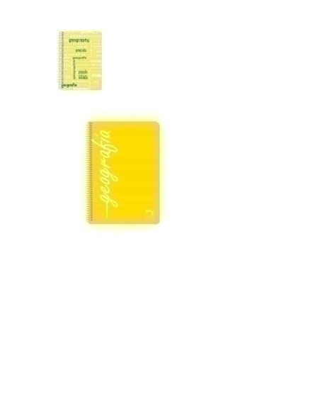 BLOC PACSA ASIGNATURAS tapa PP F 80h CUADRIC4x4 90g GEOGRAFIA