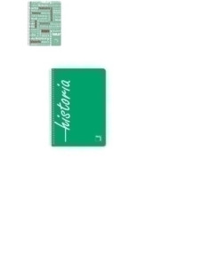 BLOC PACSA ASIGNATURAS tapa PP F 80h CUADRIC4x4 90g HISTORIA