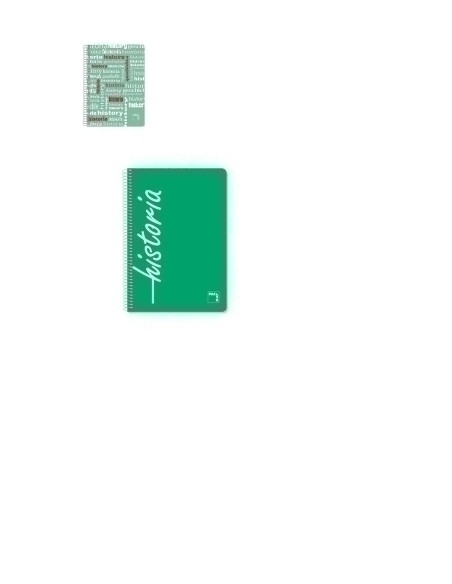 BLOC PACSA ASIGNATURAS tapa PP F 80h CUADRIC4x4 90g HISTORIA